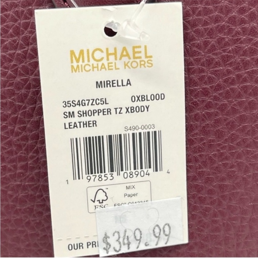 Michael Kors Mirella Small Leather Tote Crossbody Bag - Picture 7 of 8